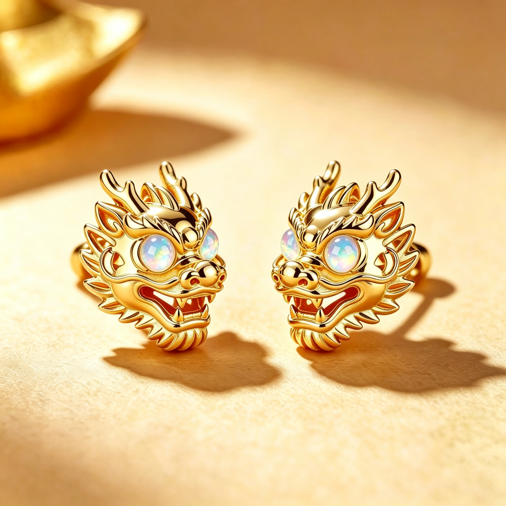 Dragon Opal Stud Earrings