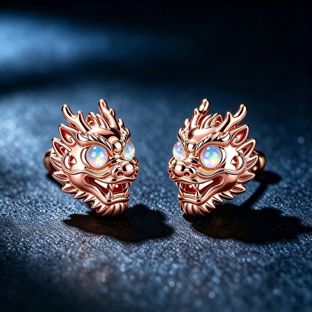 Dragon Opal Stud Earrings
