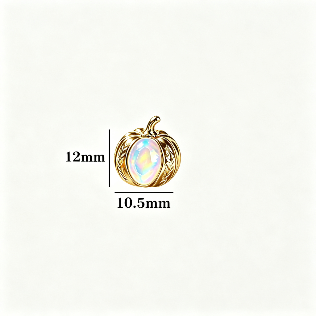 Pumkin Opal Stud Earrings