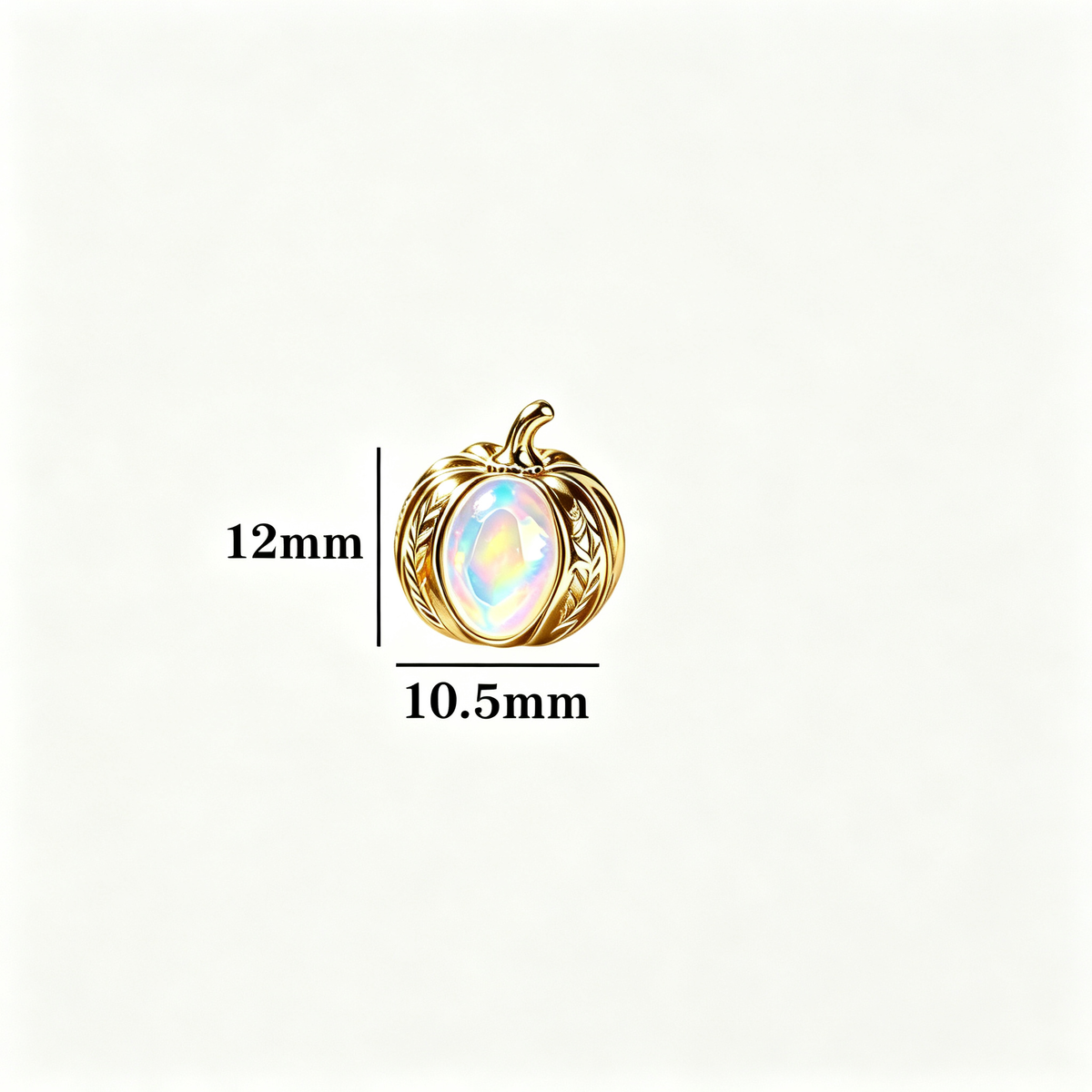 Pumkin Opal Stud Earrings