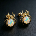 Spider Opal Stud Earrings