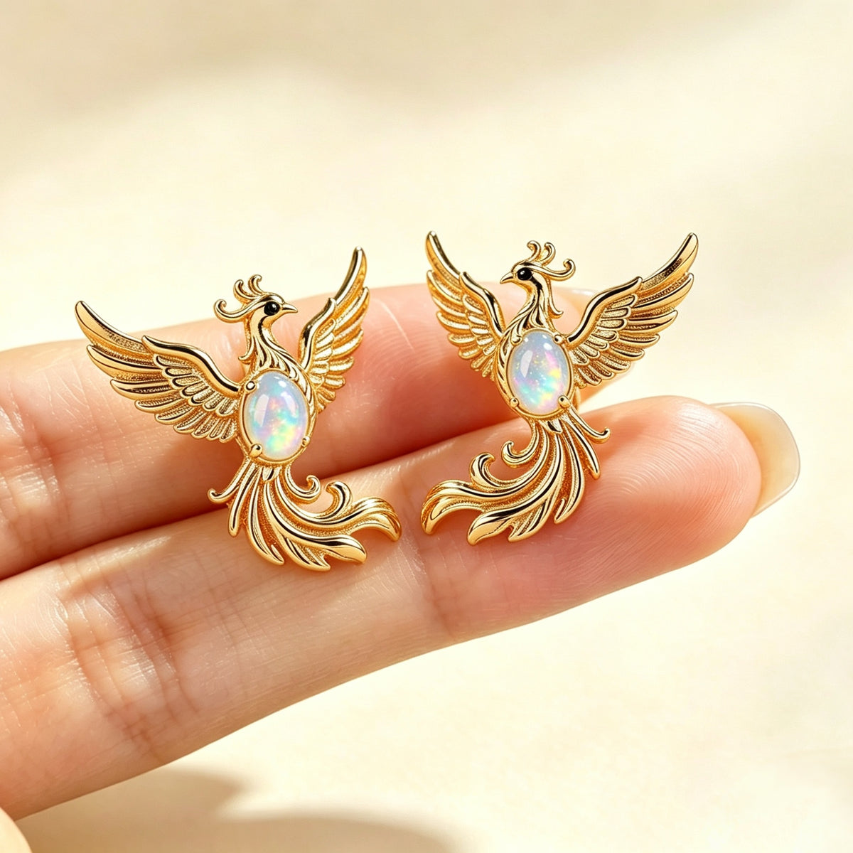 Phoenix Opal Stud Earrings