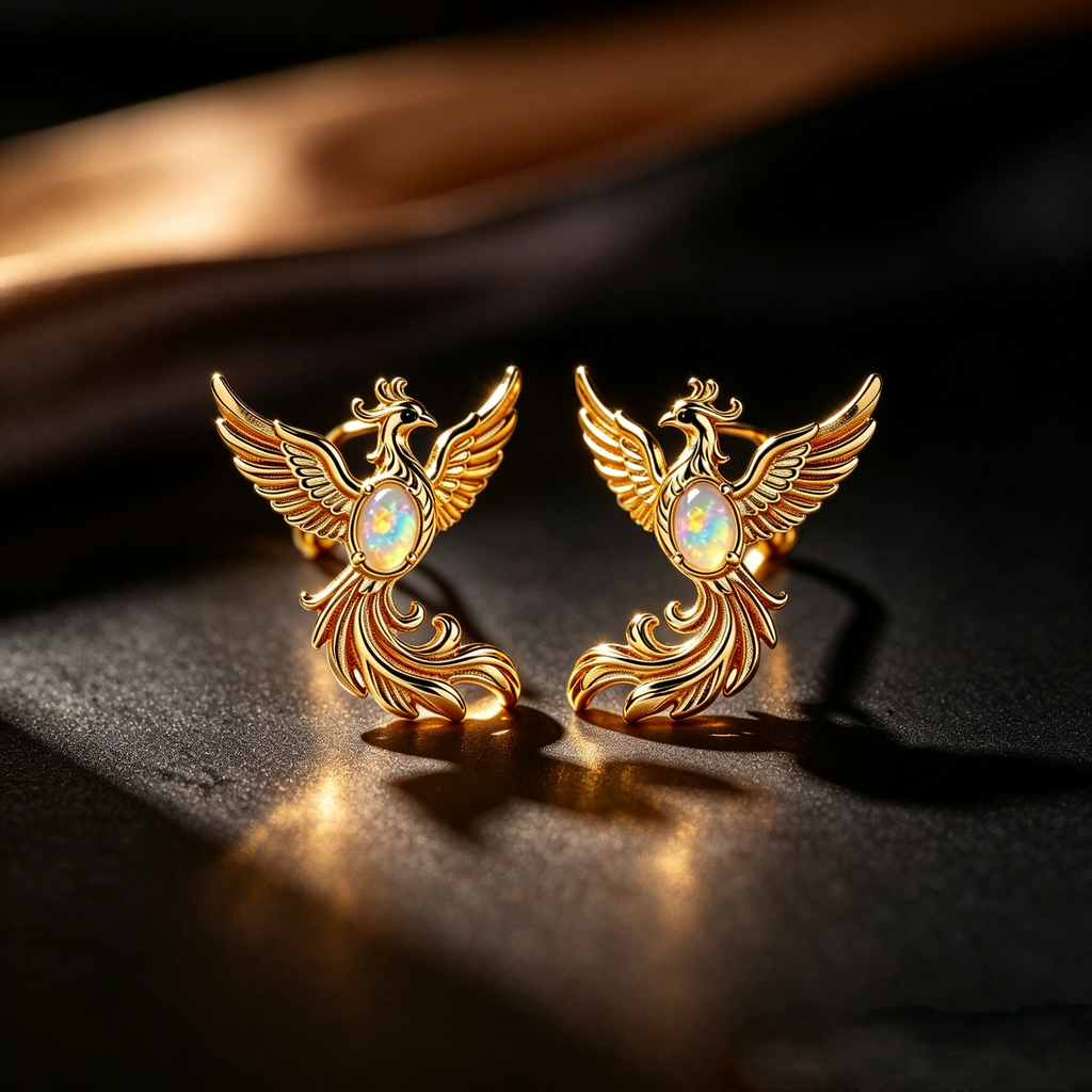 Phoenix Opal Stud Earrings