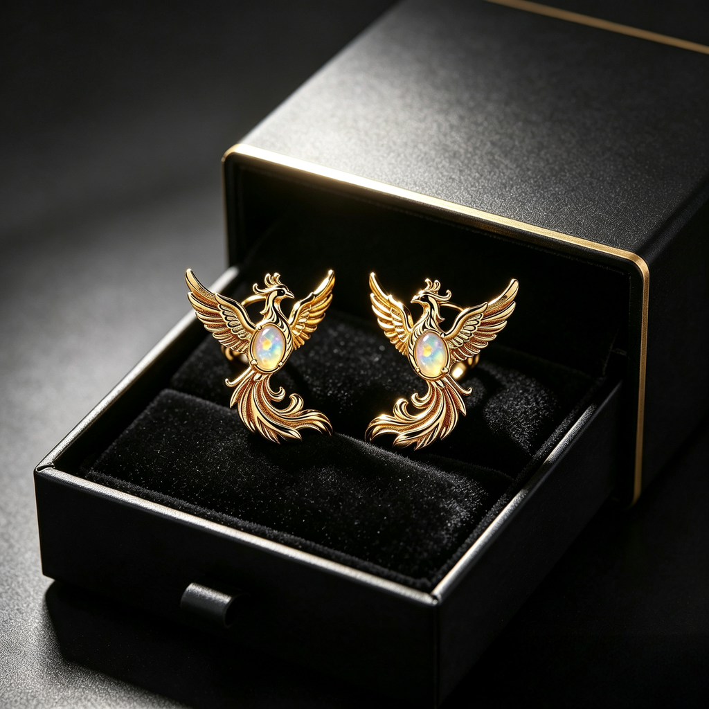 Phoenix Opal Stud Earrings