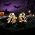Ghost Opal Stud Earrings